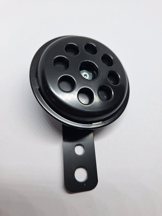 Claxon rond 12 volt zwart wisselspanning AC