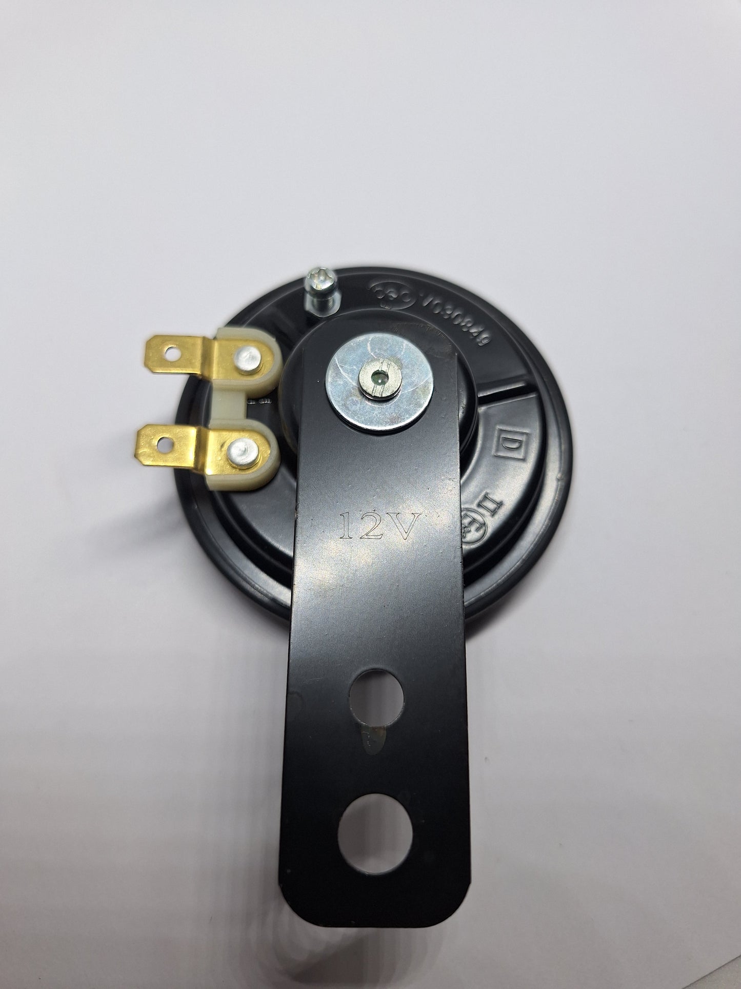 Claxon rond 12 volt zwart wisselspanning AC