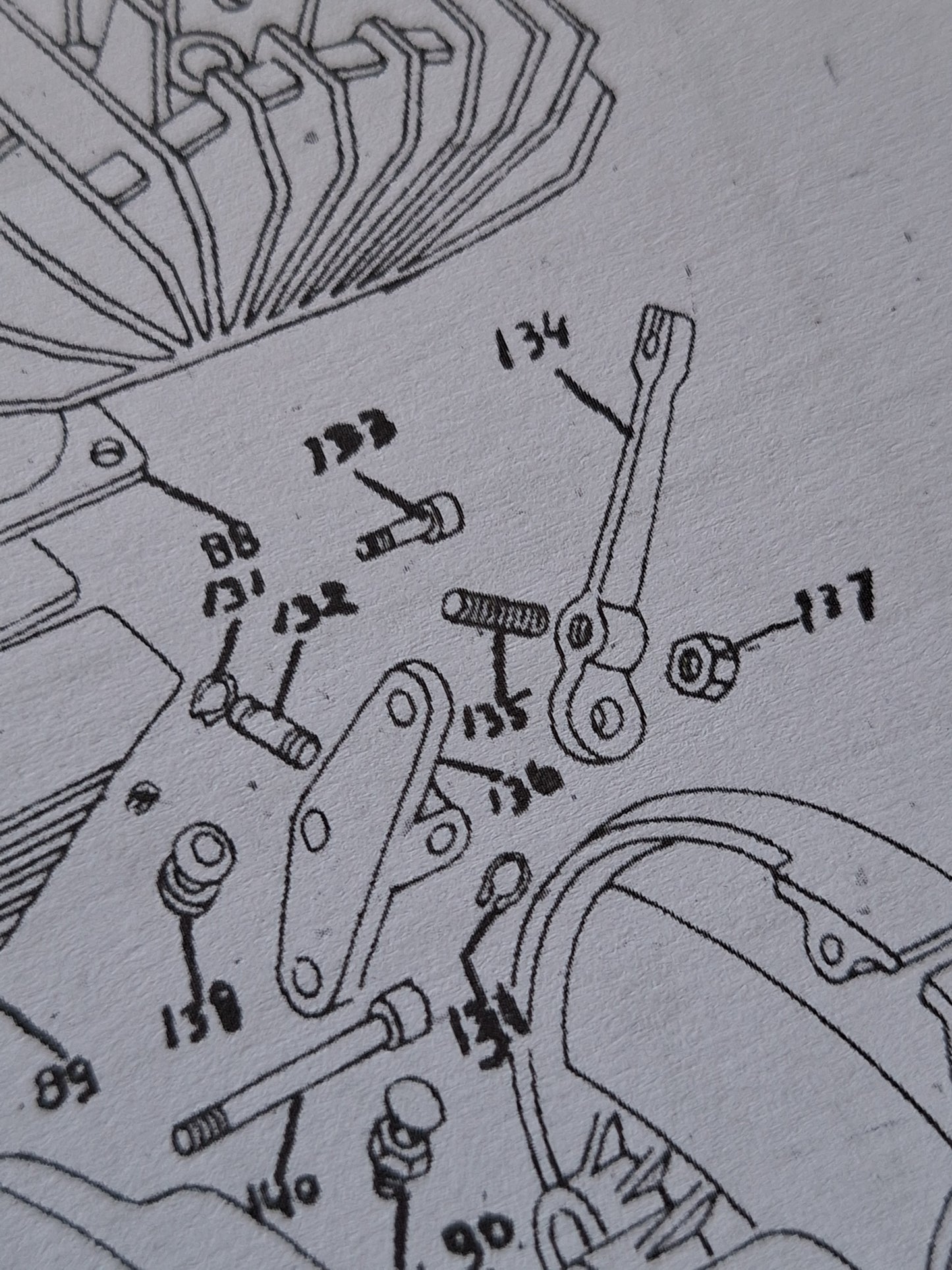 Koppelingshevel compleet Benelli / MotoBi / Moto Guzzi