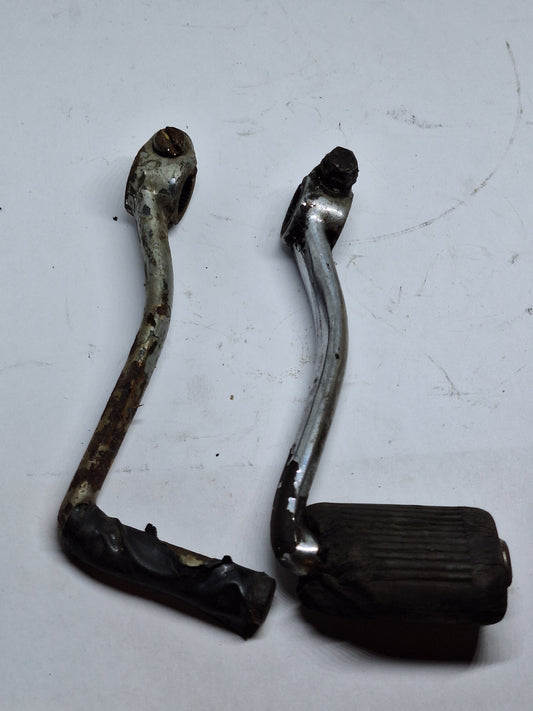 2x Schakelpedaal oud type 2e hands Tomos 4L / 4TL / Sprint Electronic