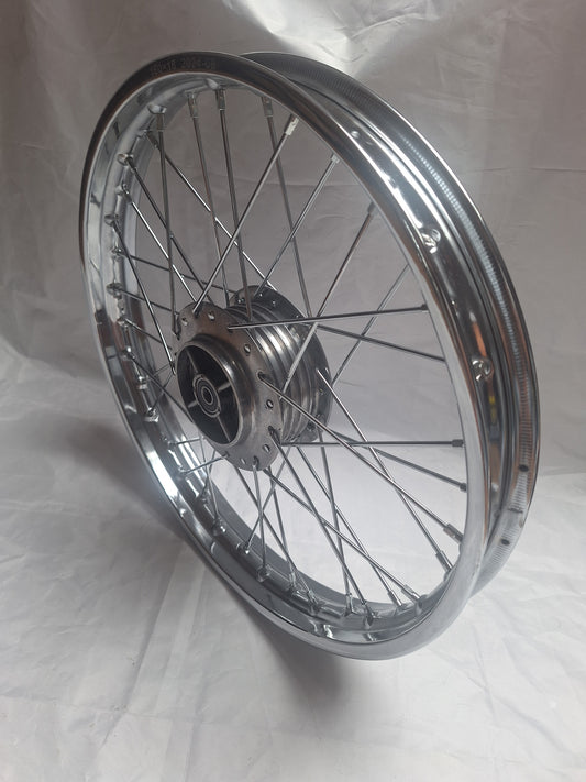 Achterwiel Tomos 4L / APN / ATX gepolijste naaf