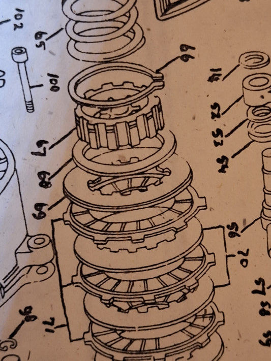 Ring pos. 68 koppeling Benelli / MotoBi / Moto Guzzi