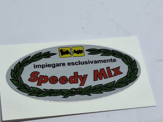 Sticker AGIP speedy mix chroom