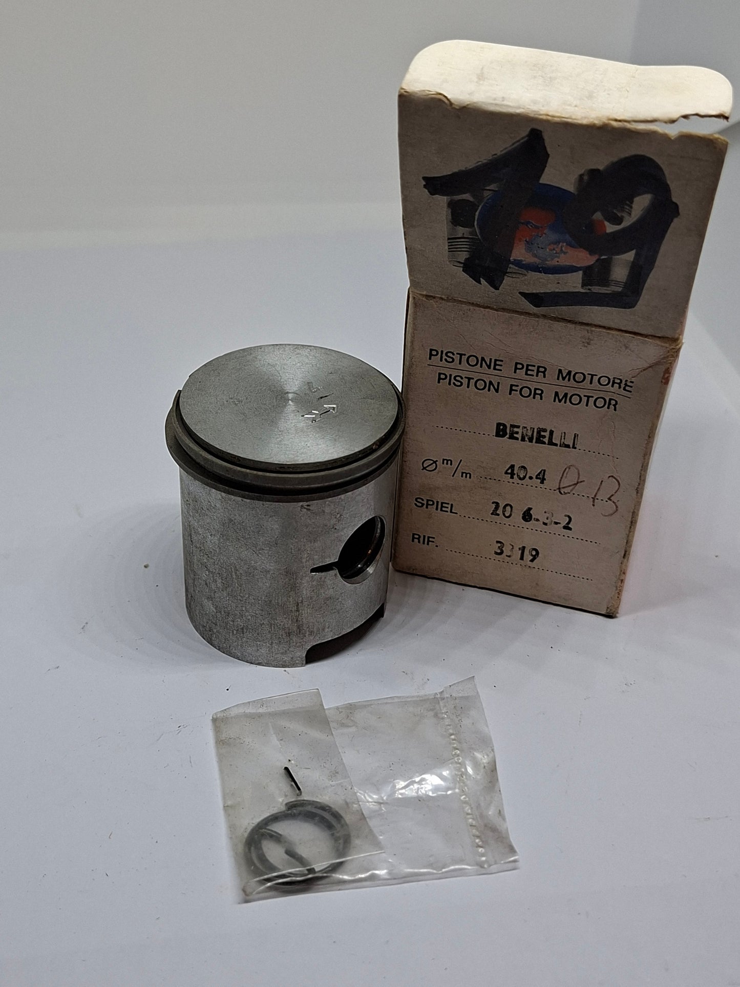 Zuiger ASSO 40.4 mm Benelli / MotoBi / Moto Guzzi incompl.