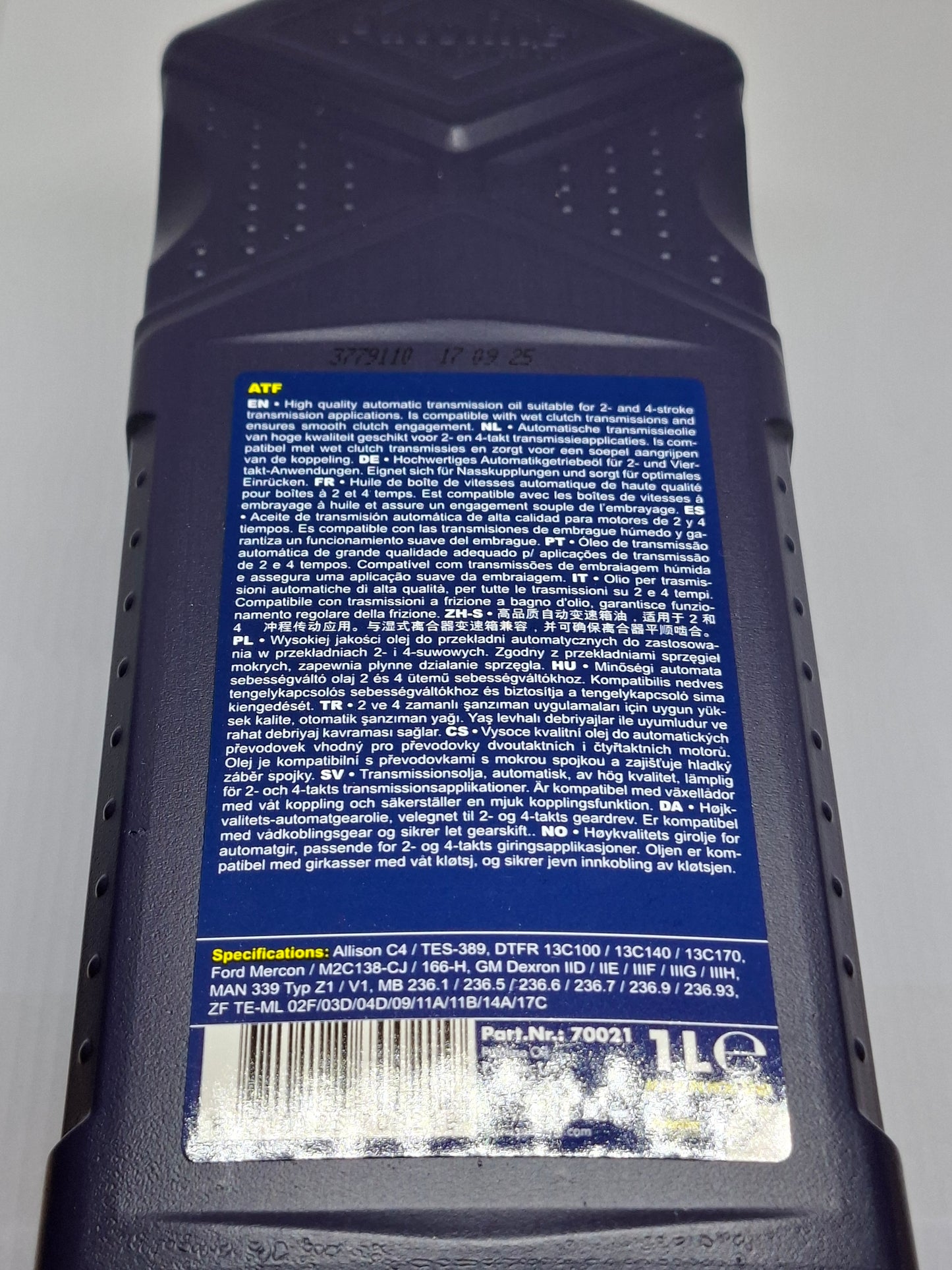Putoline ATF Dexron III H 1 Liter – Tomos Automaat Olie