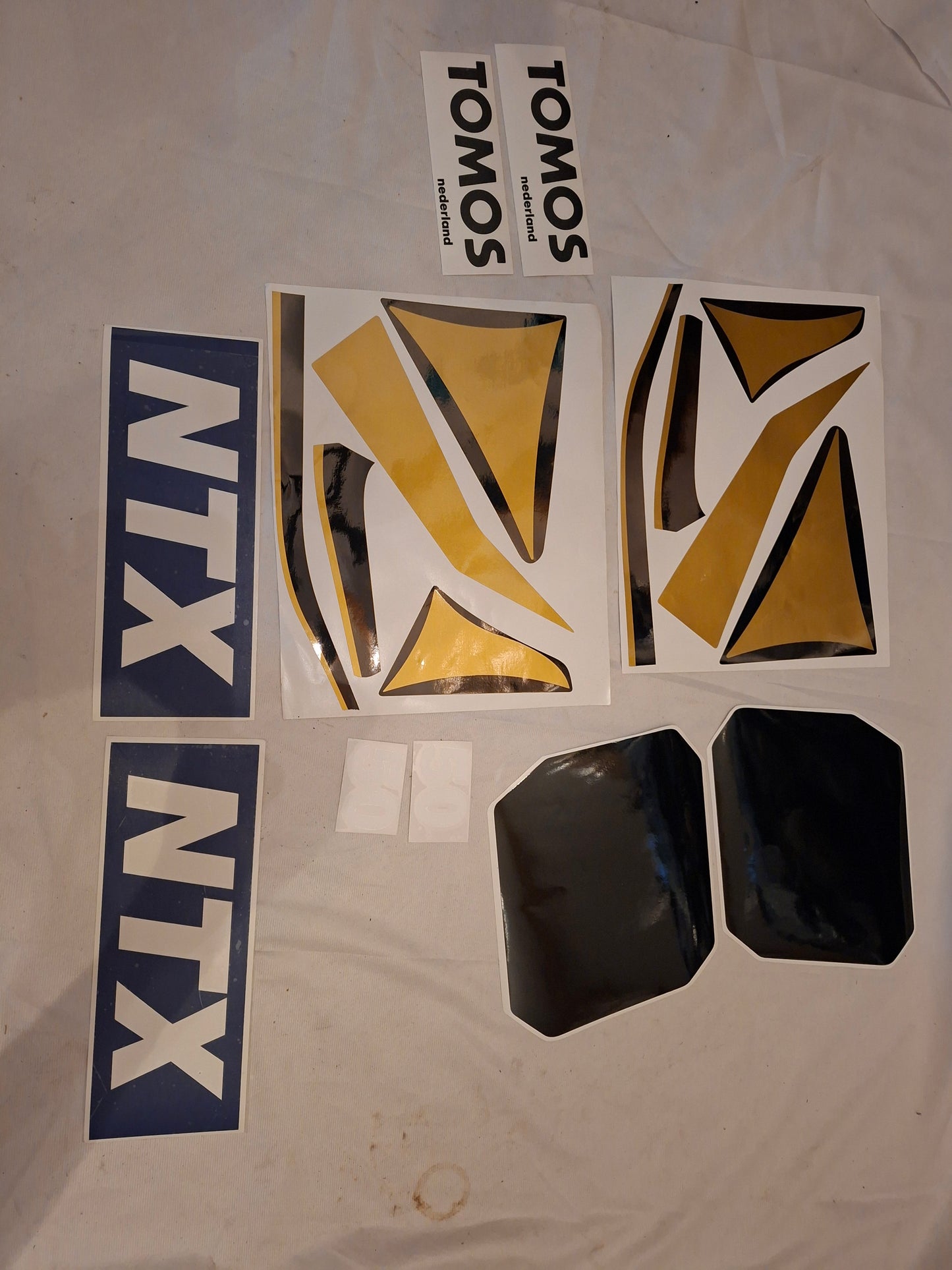 Stickerset Tomos NTX50 goud
