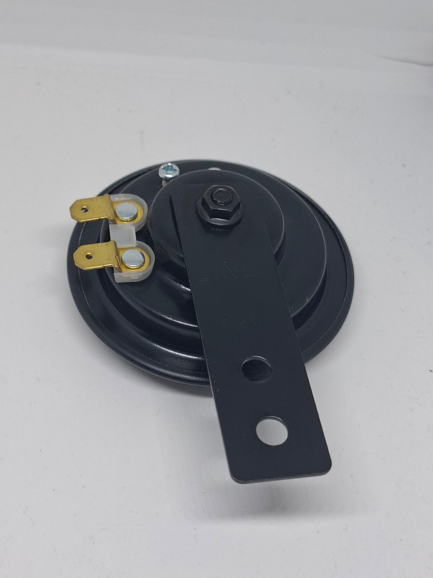 Claxon rond zwart 12 volt DC