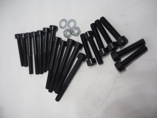 Motorblokbout set zwart Tomos 4L, 4TL, AT50, ATX, NTX, Sprint Electronic 4/5 Versnellingen, BT50 inbus