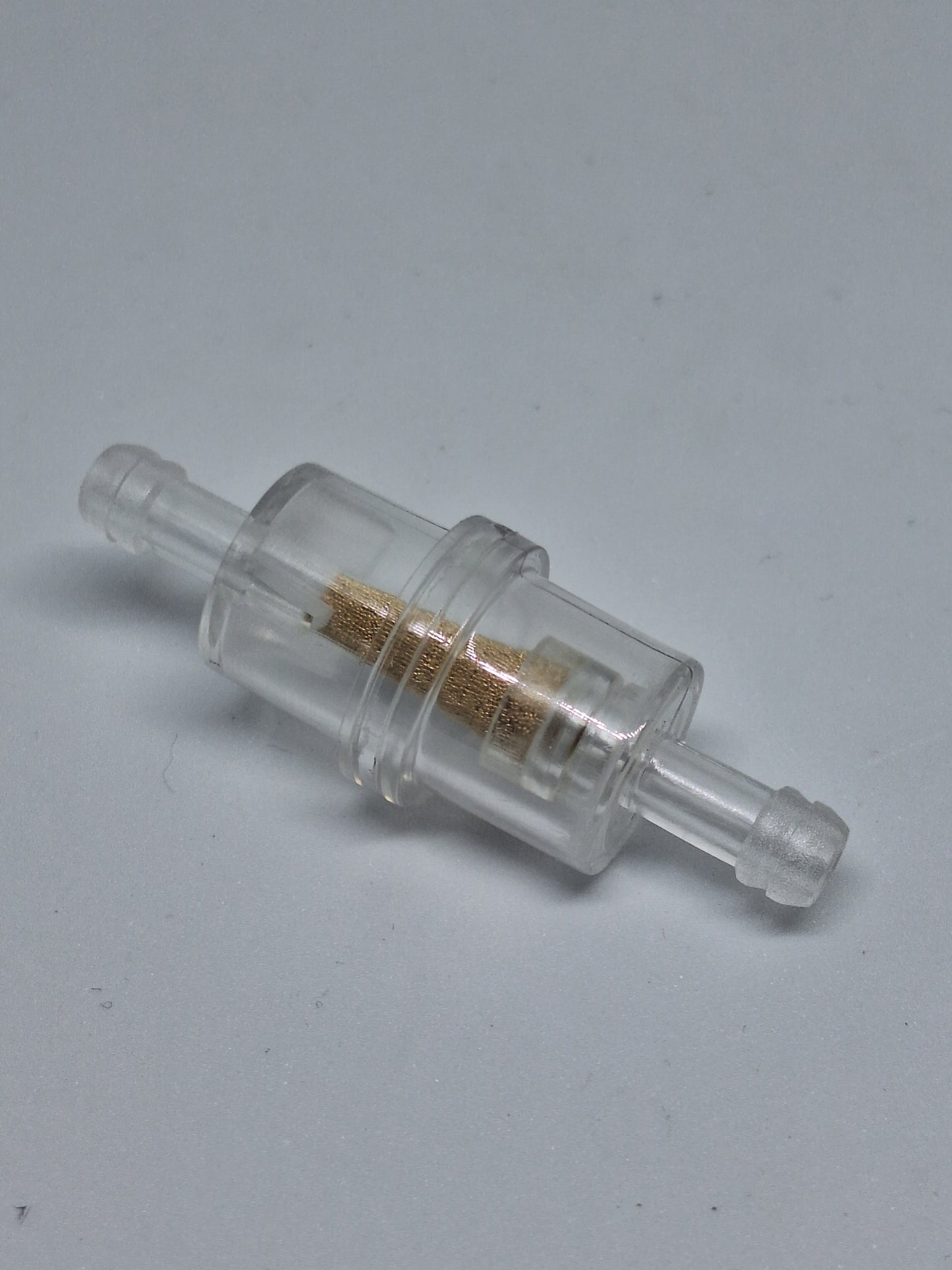 Benzinefilter tussen slang klein universeel transparant