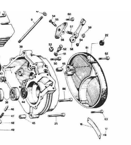 Doorvoerrubber koppelingsarm Benelli / MotoBi / Moto Guzzi