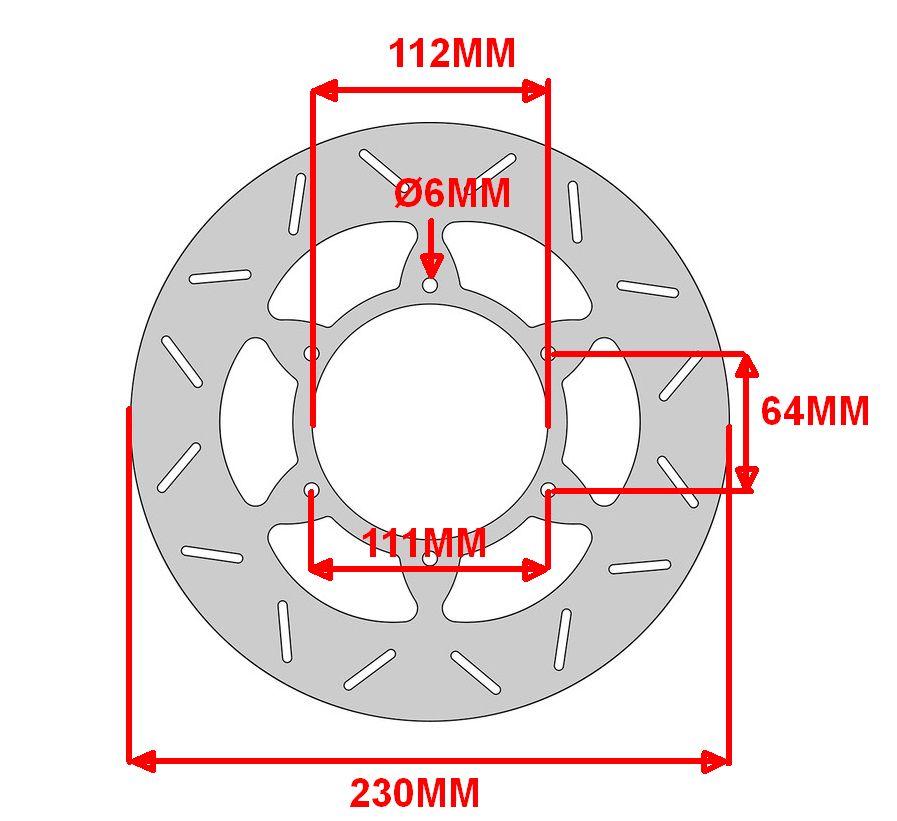 Remschijf Tomos Revival / Streetmate 230mm 232870