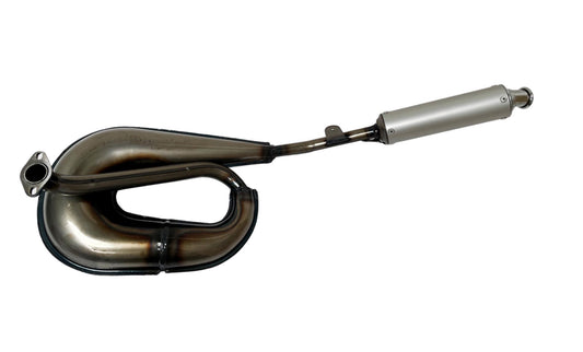 Uitlaat Tomos A3 / A35 25mm Tecno Circuit blank met alu demper