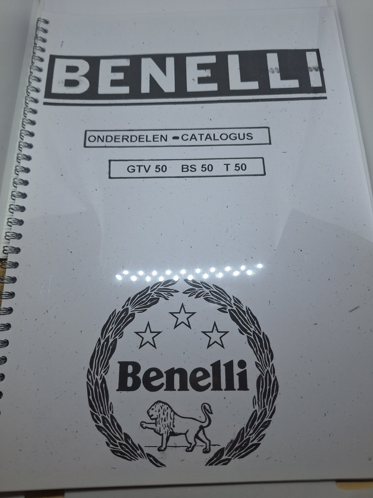 Onderdelencatalogus Benelli / Motobi / Guzzi T50 / GTV 50 / BS 50