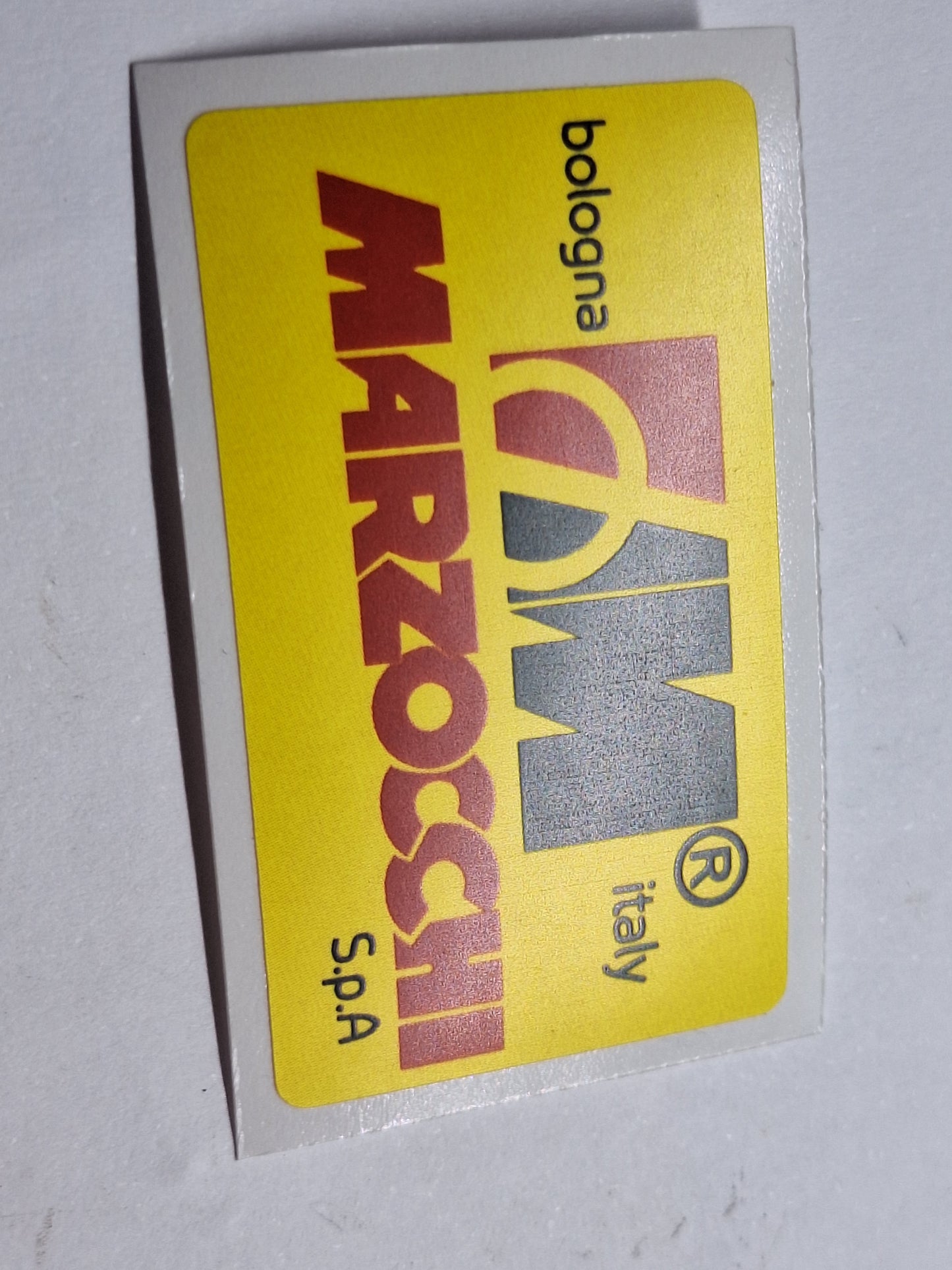 Sticker Marzocchi 27 x 42 mm vorkpoten / achterschokbreker