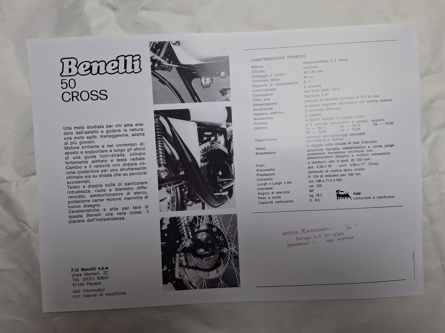 Folder Benelli 50 Cross Groen