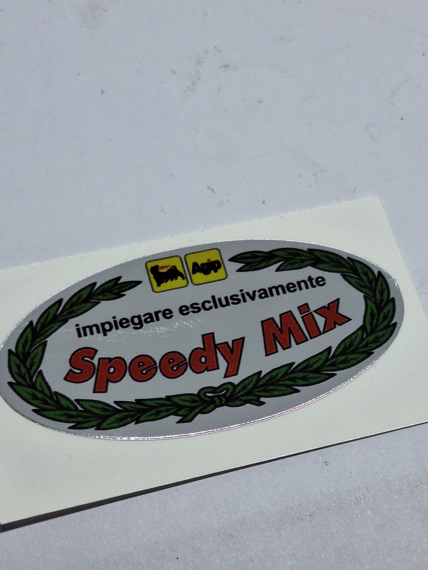 Sticker AGIP speedy mix chroom
