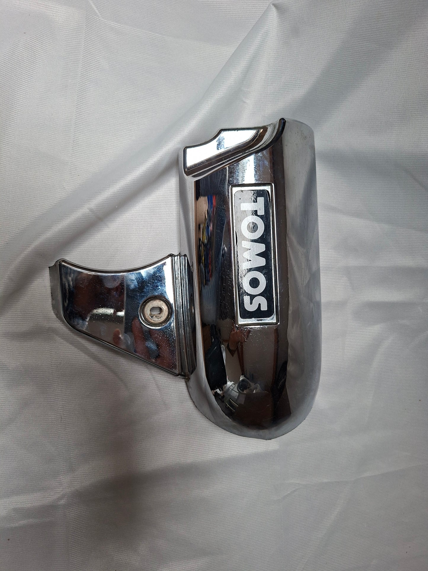 Motorscherm Tomos Revival links chroom