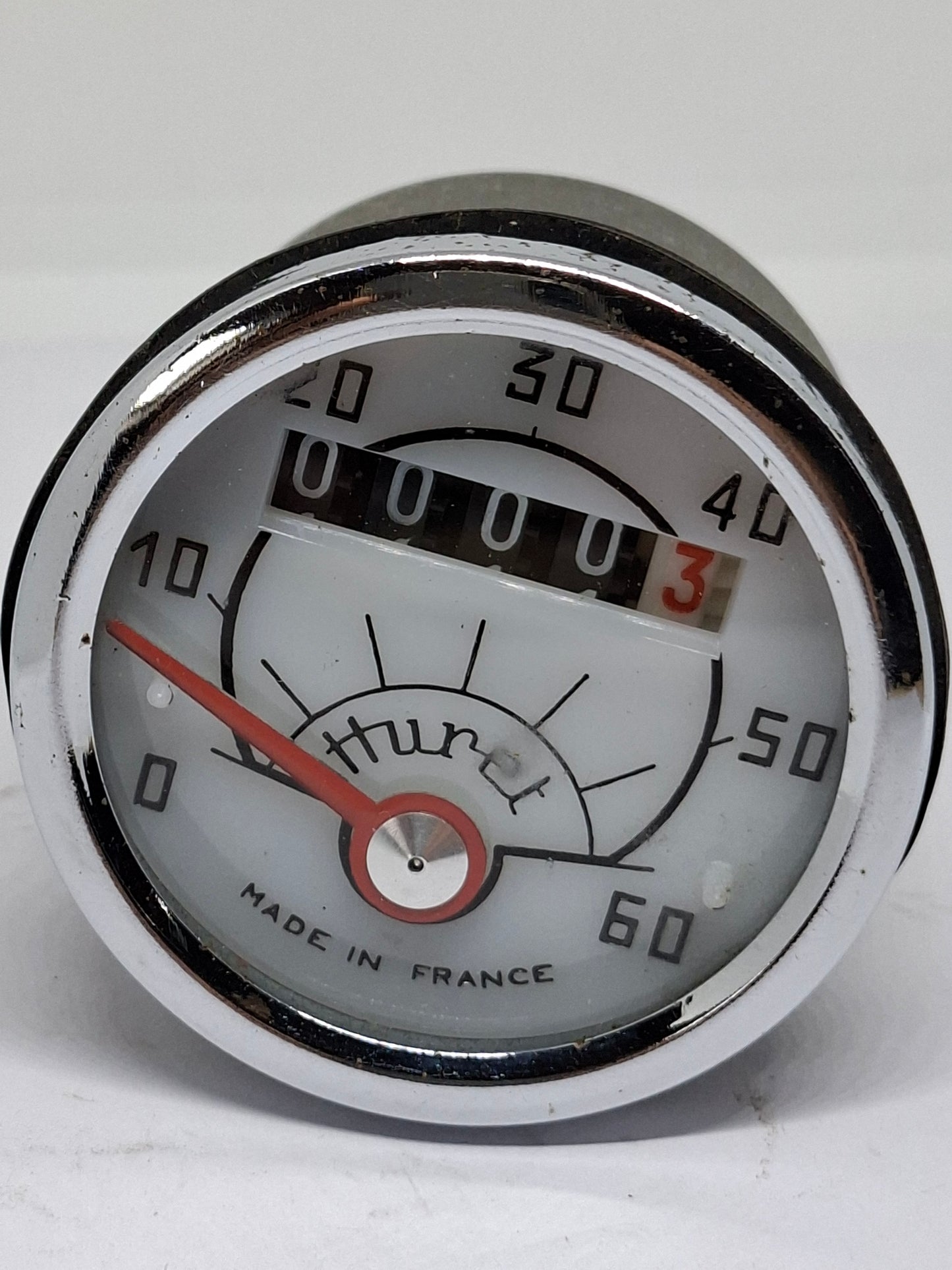 Kilometerteller Tomos 4L huret 0-60 km NOS wit