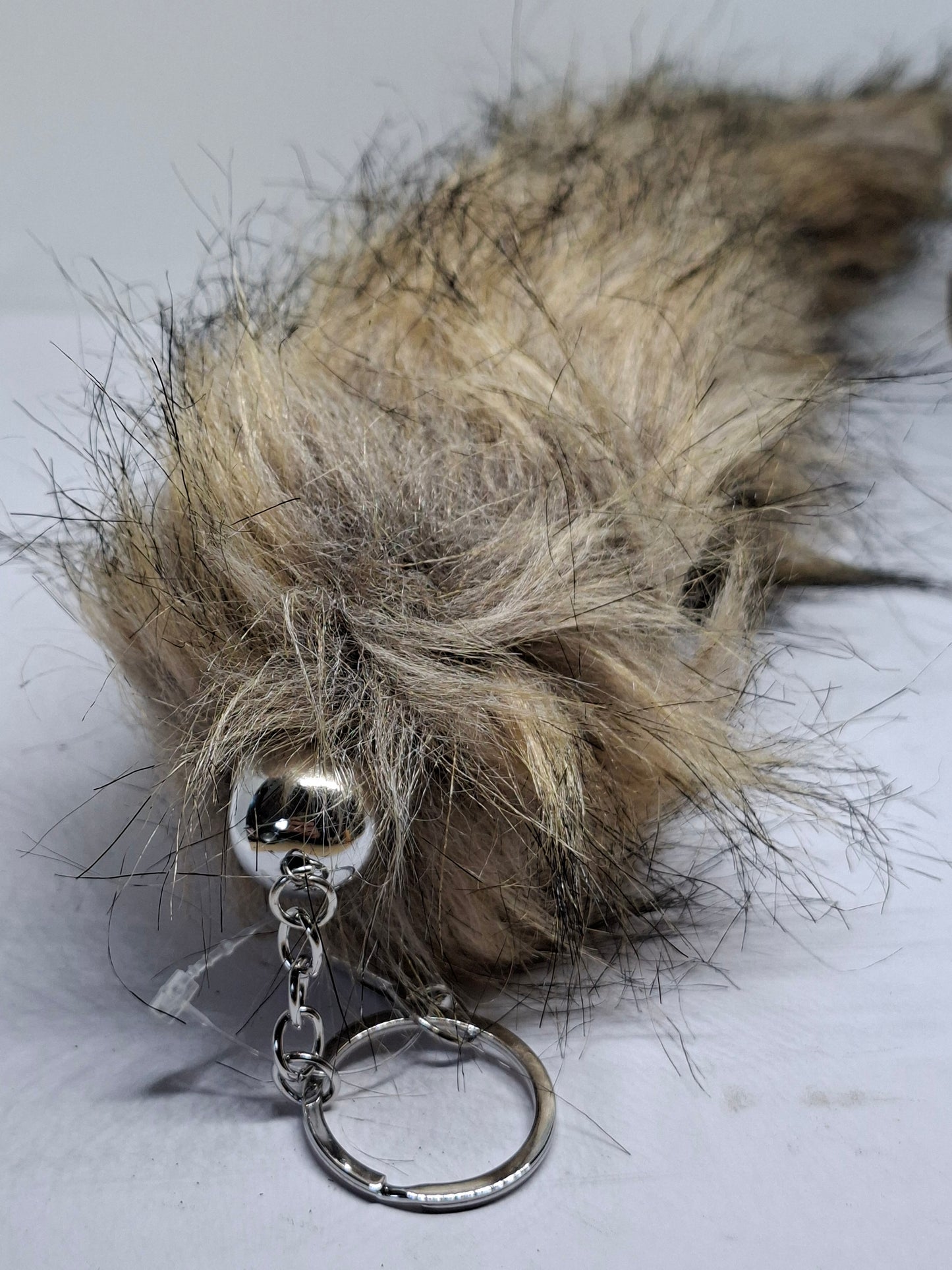 Sleutelhanger Vossestaart – Namaak – ±300 mm – Oldschool Style