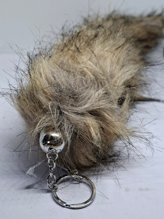 Sleutelhanger Vossestaart – Namaak – ±300 mm – Oldschool Style