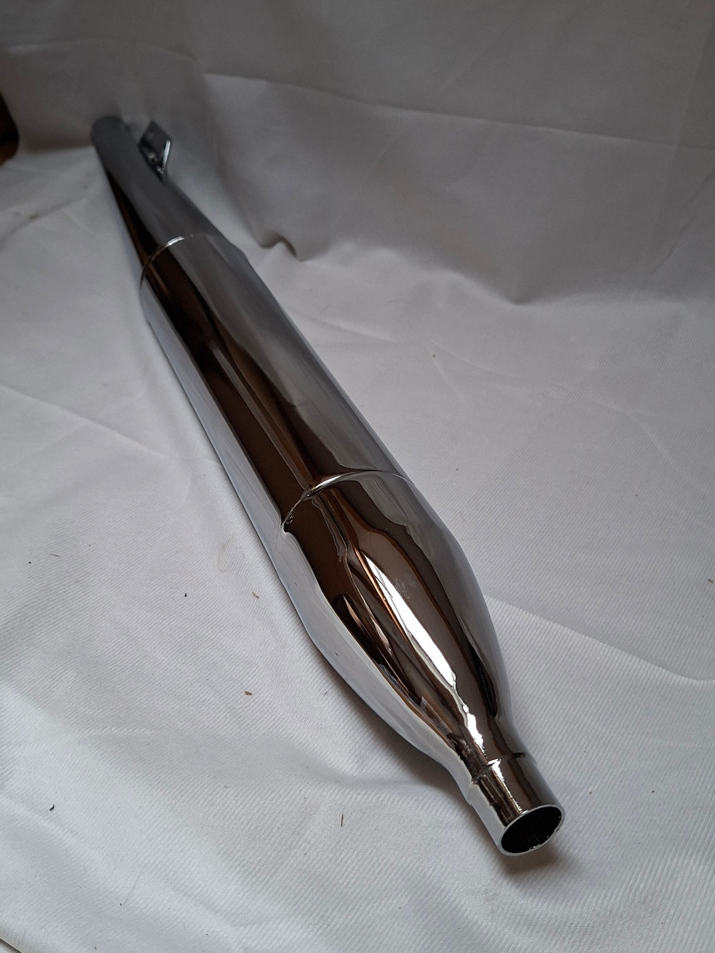 Uitlaatdemper universeel Tomos 2L 3L 4L 28mm sigaar chroom