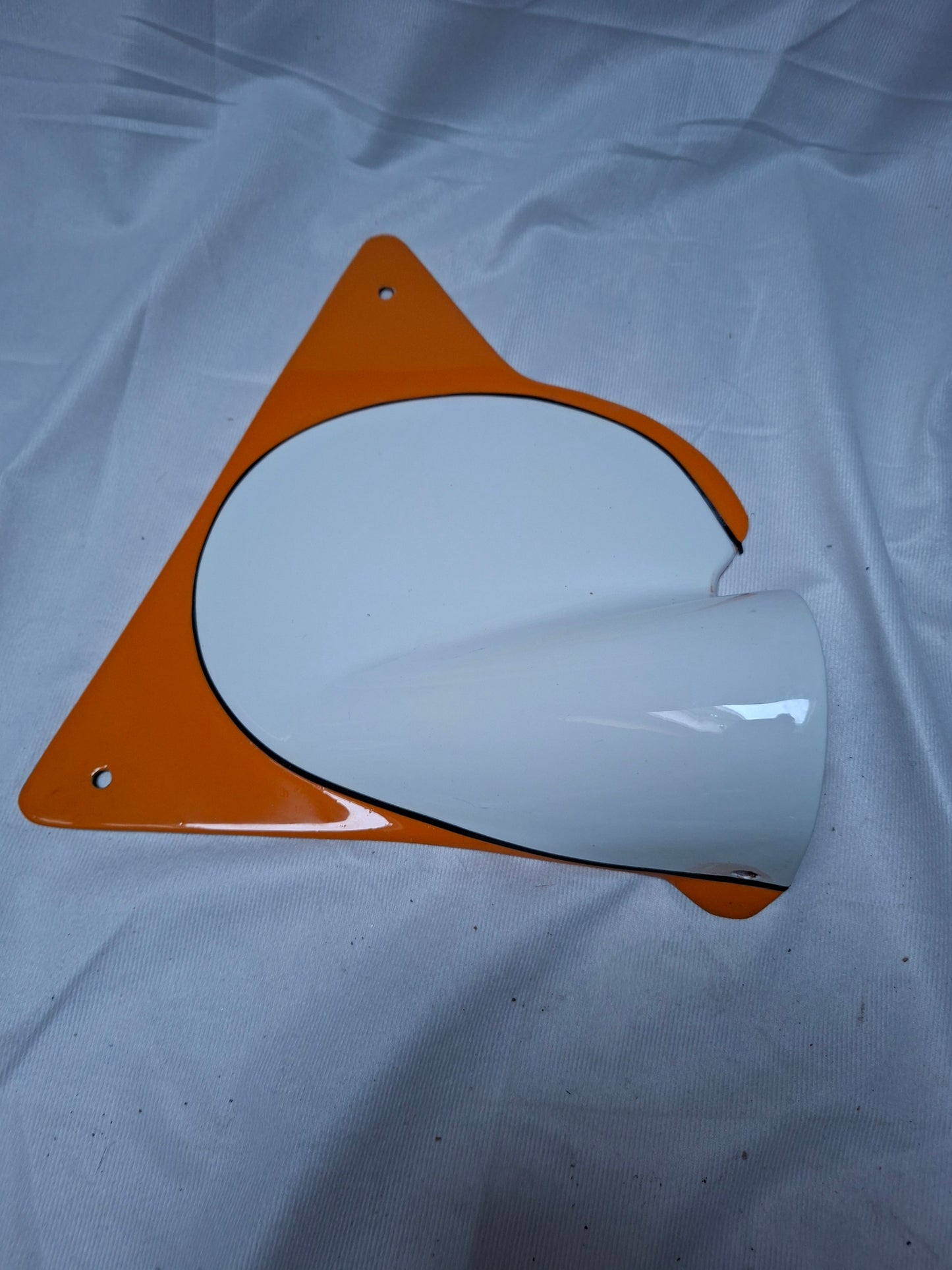 Zijkap rechts Oranje/Wit Benelli / MotoBi 50 Cross