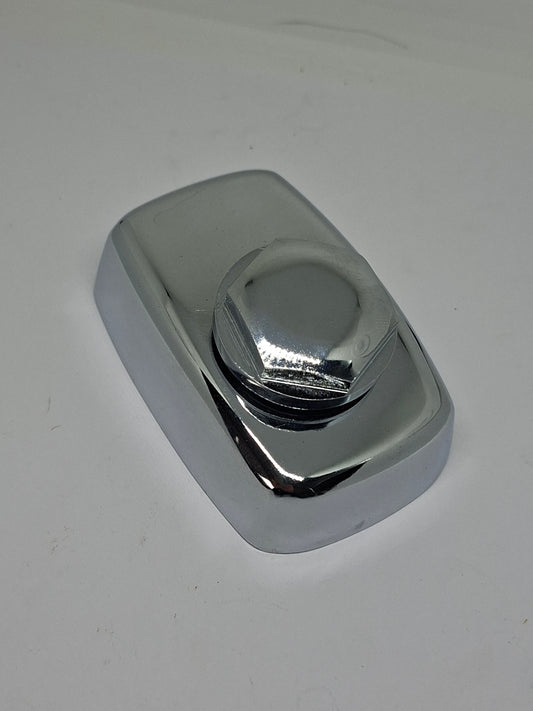 Koppelingsdekseltje / druklagerdeksel Tomos met verchroomde moer