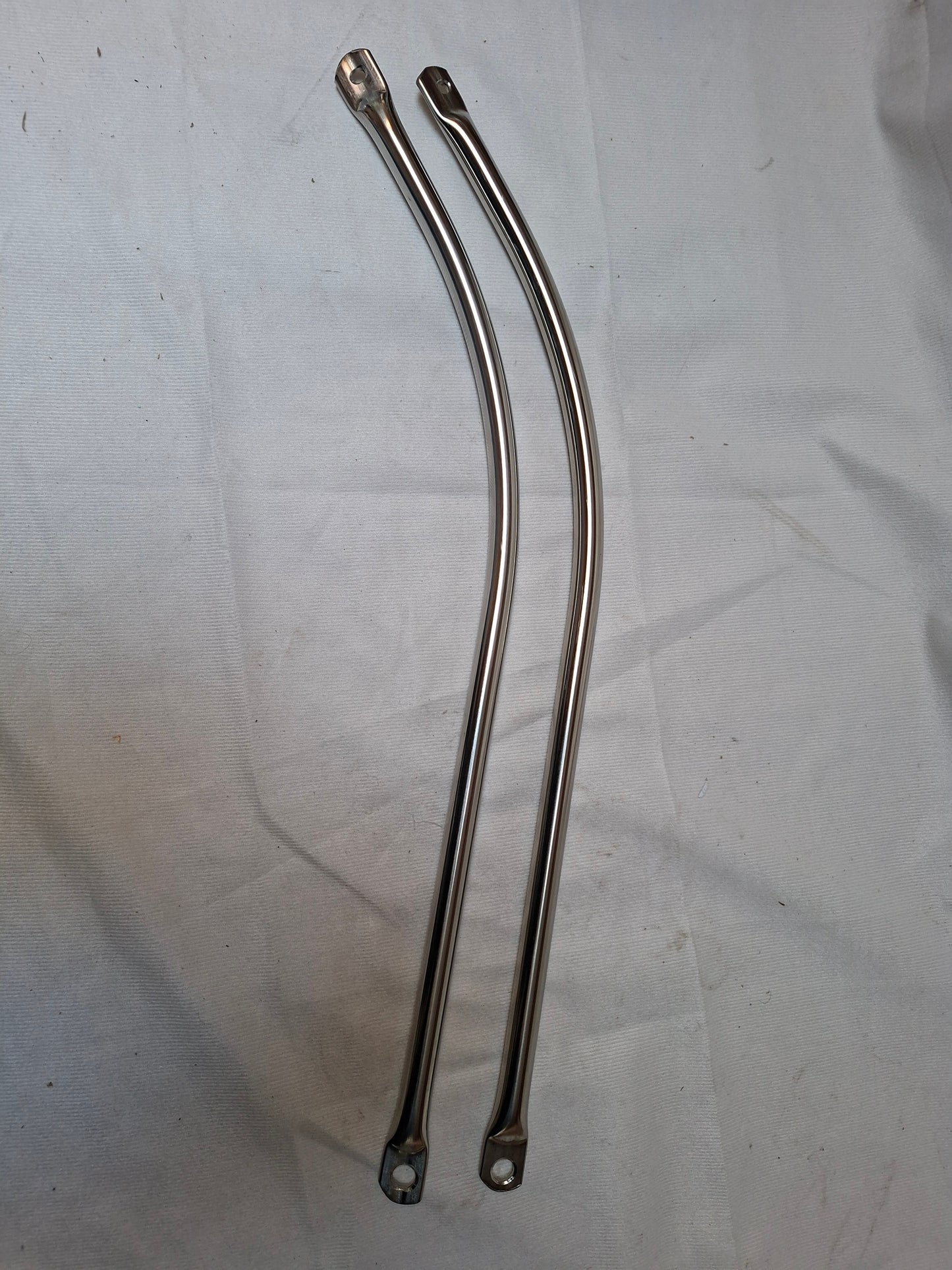 Achterspatbord / frame buis SET Tomos verchroomd lang model