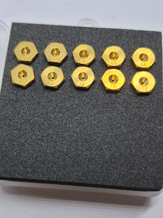 Sproeierset Bing zeskant 60-78 (Bing 18mm, BT50, 15 SL, 15 SLC)