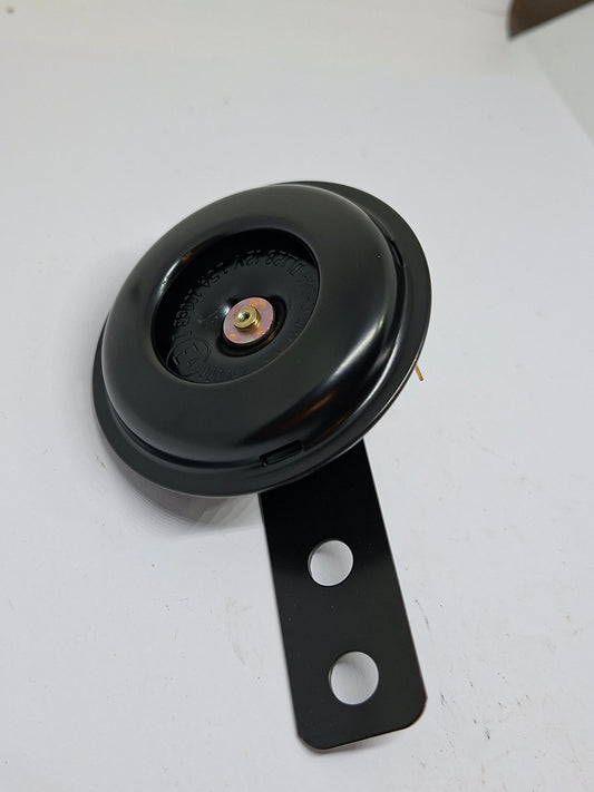 Claxon rond zwart 12 volt DC