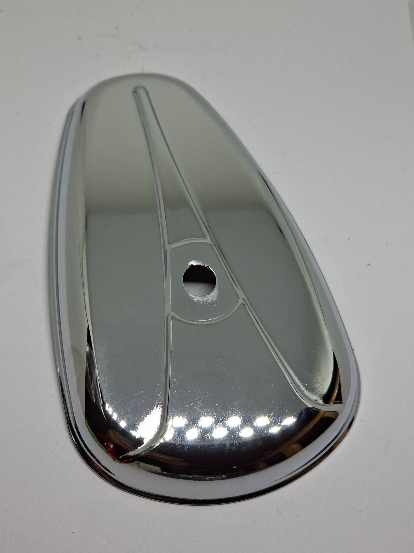 Gereedschapdeksel tank chroom Tomos 4L