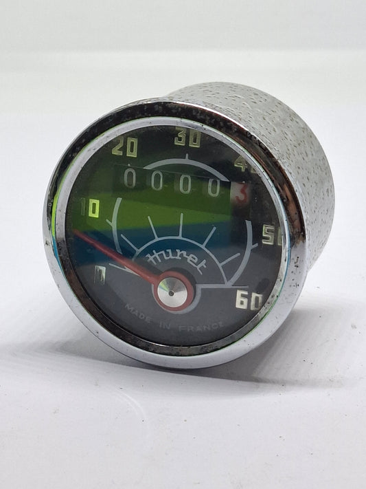 Kilometerteller Huret NOS 60km/u zwart