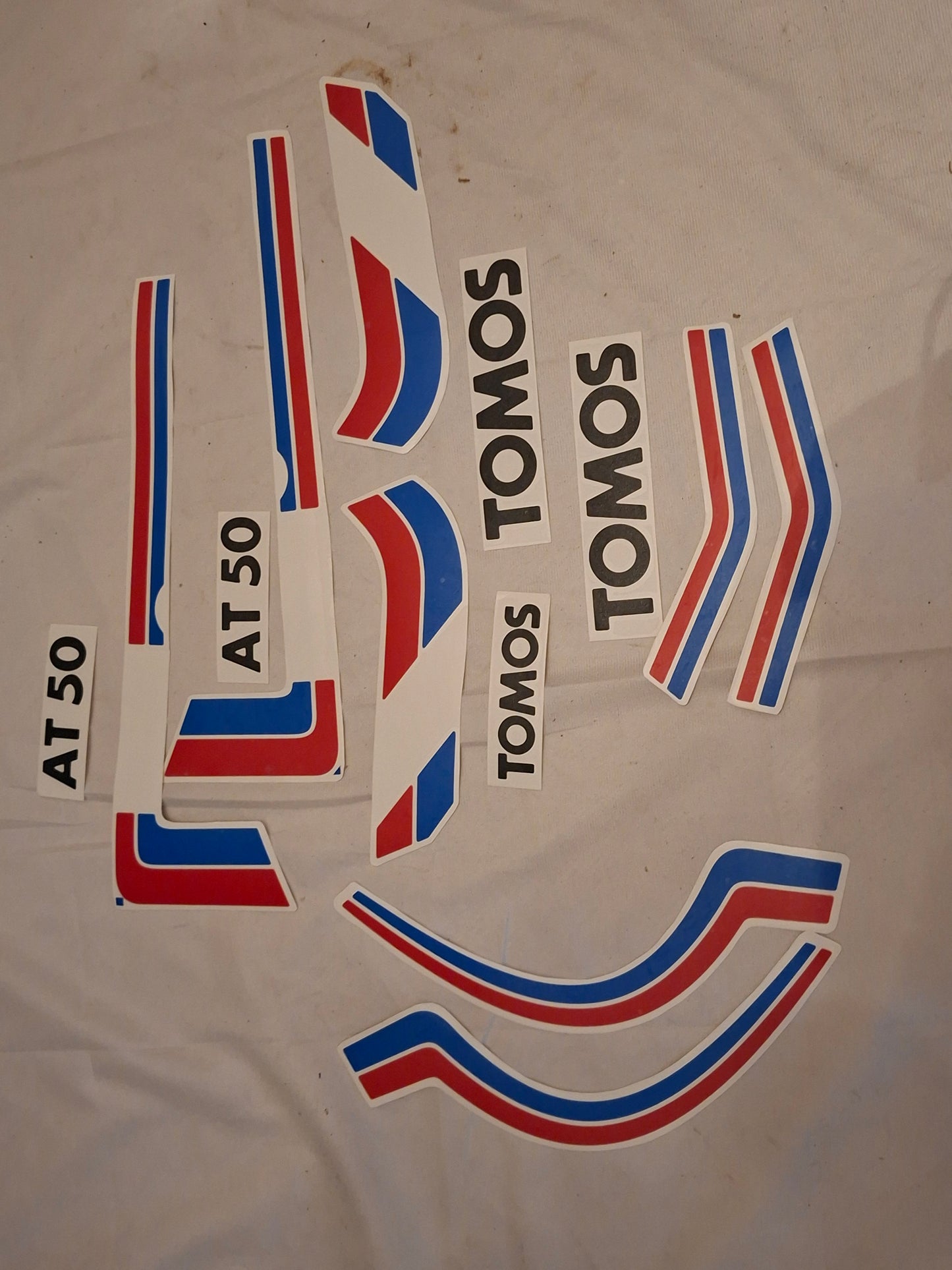 Stickerset Tomos AT50 als origineel