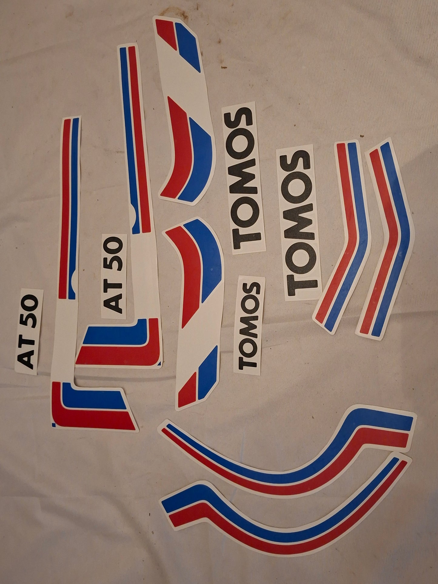 Stickerset Tomos AT50 als origineel