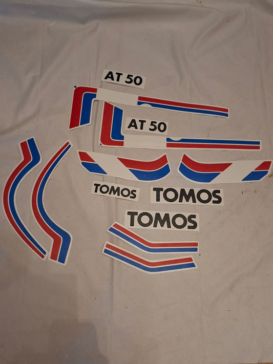 Stickerset Tomos AT50 als origineel