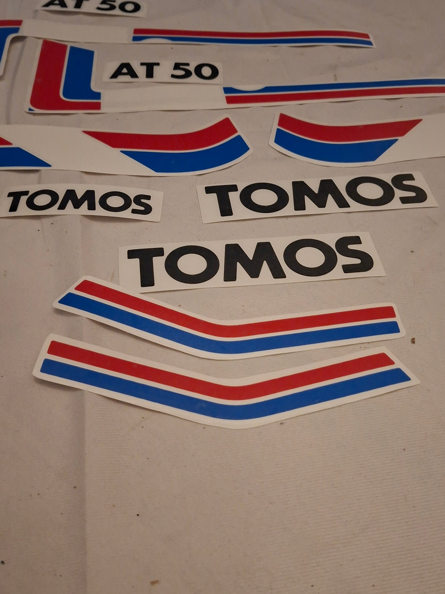 Stickerset Tomos AT50 als origineel