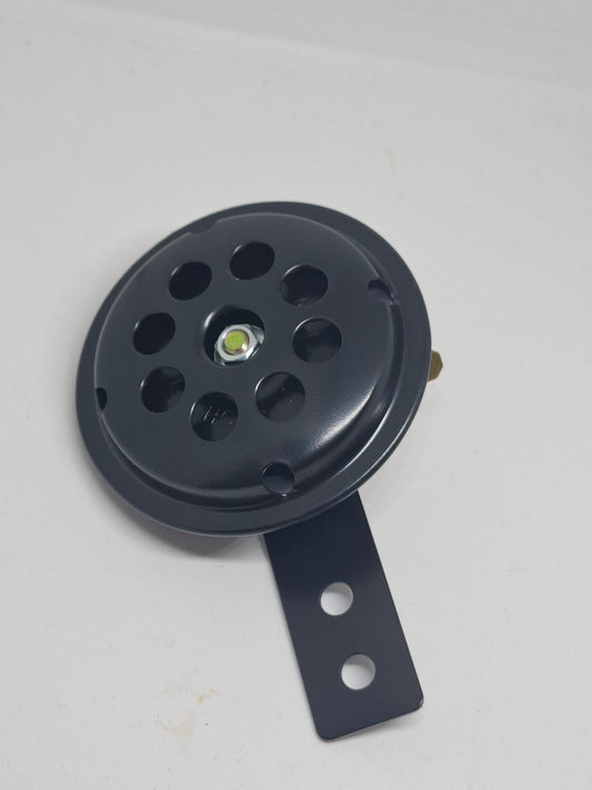 Claxon rond zwart 12 volt DC