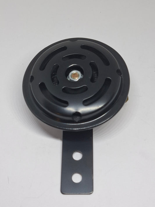 Claxon rond zwart 6 volt