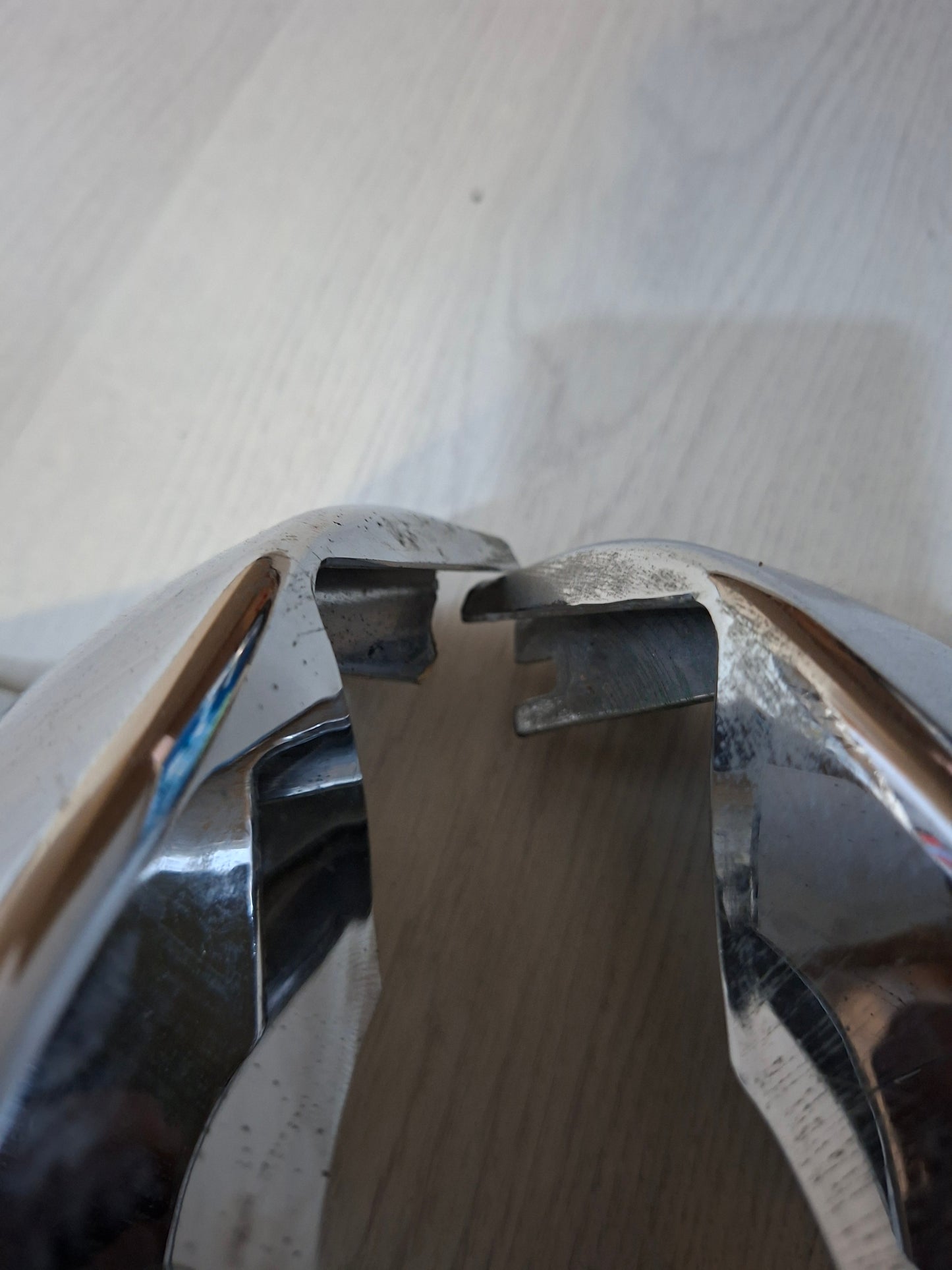 Zijschermset chroom Tomos Revival links / rechts 2e hands