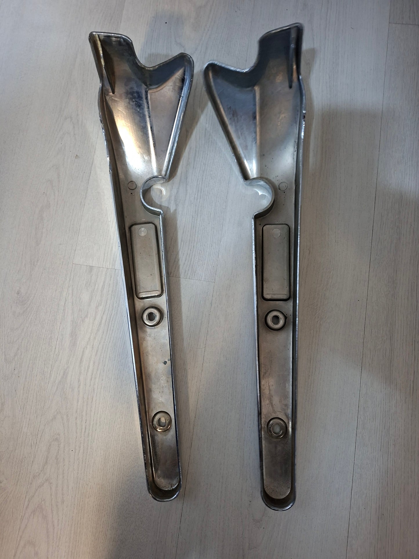 Zijschermset chroom Tomos Revival links / rechts 2e hands