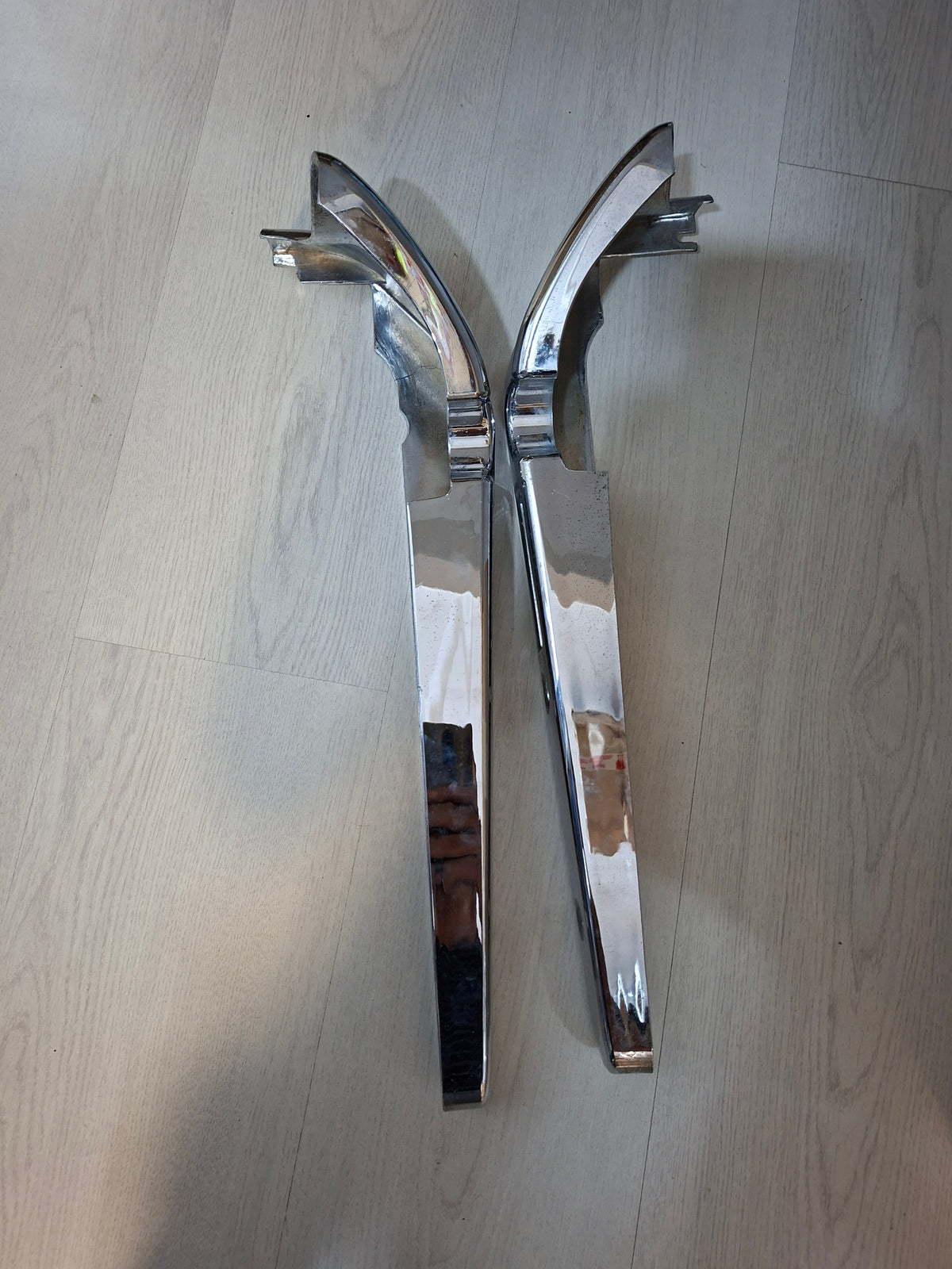Zijschermset chroom Tomos Revival links / rechts 2e hands