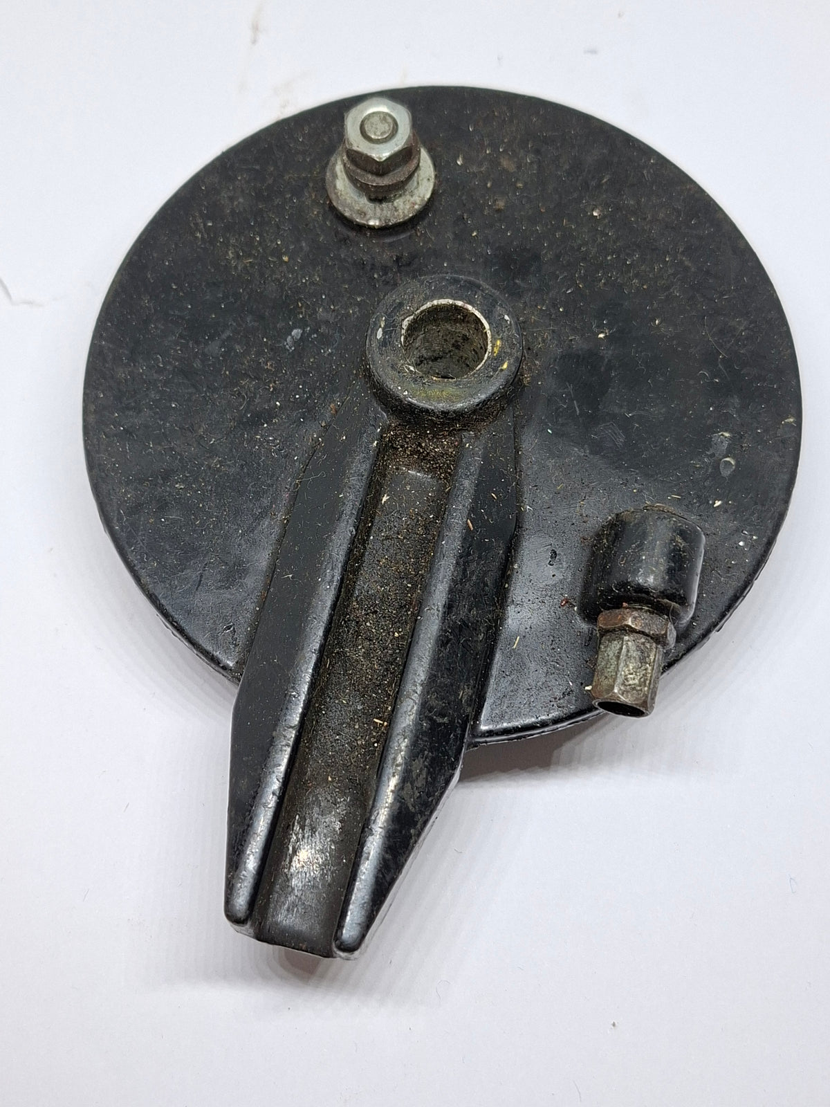 Remankerplaat Tomos A35 / A3 zwart 110mm (2e hands)
