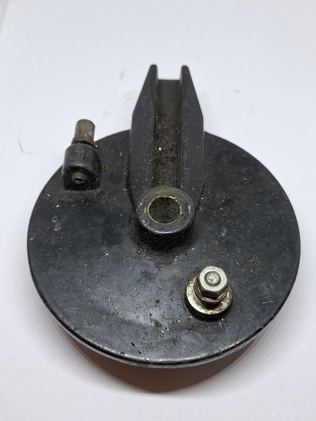 Remankerplaat Tomos A35 / A3 zwart 110mm (2e hands)