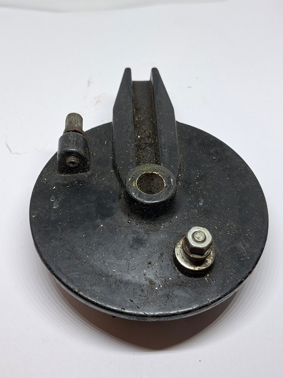 Remankerplaat Tomos A35 / A3 zwart 110mm (2e hands)