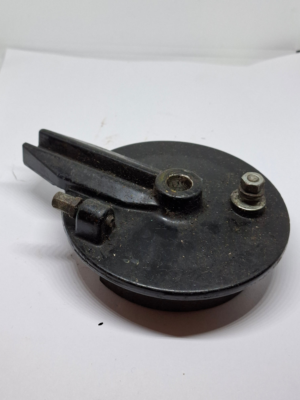 Remankerplaat Tomos A35 / A3 zwart 110mm (2e hands)