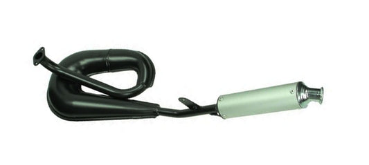 Uitlaat Tomos A3 / A35 25mm Tecno Circuit zwart met alu demper